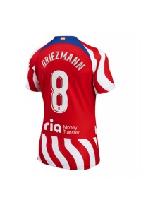 Fotbalové Dres Atletico Madrid Antoine Griezmann #8 Dámské Domácí Oblečení 2022-23 Krátký Rukáv